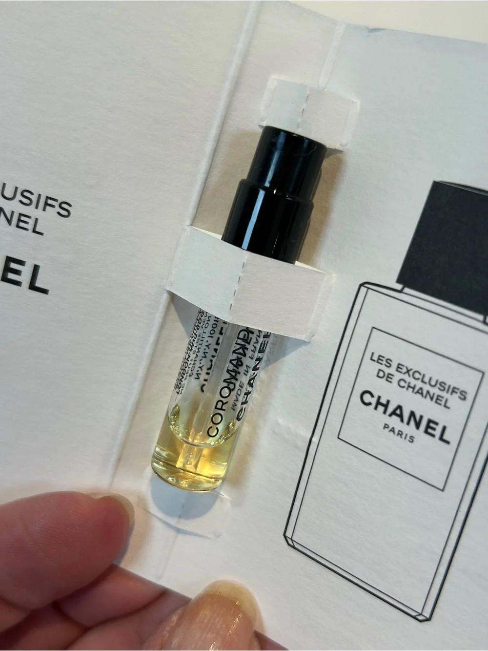 CHANEL lot of 6 Les Exclusifs Fragrance Samples - Coromandel, Beige, Jersey